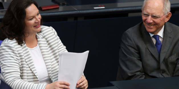 Andrea Nahles und Wolfgang Schäuble
