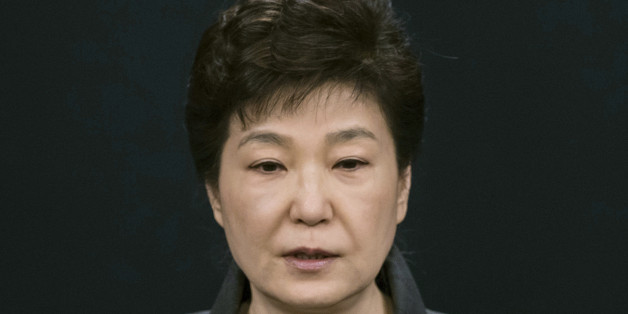 FILE - In this Friday, Nov. 4, 2016, file photo, South Korean President Park Geun-hye speaks during an address to the nation, at the presidential Blue House in Seoul, South Korea. In only a few days, South Korea's biggest scandal in years has done what six decades of diplomacy and bloodshed couldnât, uniting the rival Koreas, at least in one area: indignation against South Koreaâs leader. North Korean propaganda regularly attacks South Korean President Park Geun-hye. Many South Koreans