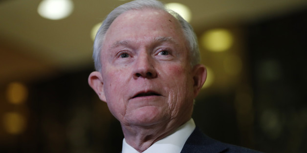 In this photo taken Nov. 17, 2016, Sen. Jeff Sessions, R-Ala. speaks to media at Trump Tower in New York. (AP Photo/Carolyn Kaster)