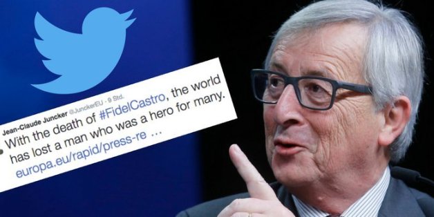 EU-Kommissionspräsident Juncker erntet heftige Kritik nach Tweet zum Tod von Fidel Castro