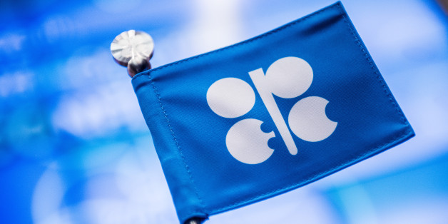 An OPEC branded flag sits on a table ahead of the 169th Organization of Petroleum Exporting Countries (OPEC) meeting in Vienna, Austria, on Thursday, June 2, 2016. Saudi Arabia is ready to consider a surprise deal with fellow OPEC members, attempting to mend divisions that had grown so wide many dubbed the group as good as dead. Photographer: Akos Stiller/Bloomberg via Getty Images