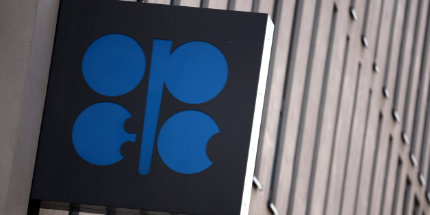 A sign sits outside the building during the 168th Organization of Petroleum Exporting Countries (OPEC) meeting in Vienna, Austria, on Friday, Dec. 4, 2015. Oil headed for its fourth decline in five weeks as the Organization of Petroleum Exporting Countries looked set to leave its production ceiling unchanged at a meeting in Vienna on Friday. Photographer: Lisi Niesner/Bloomberg via Getty Images