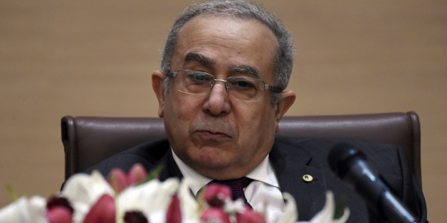 Algerian Foreign Minister, Ramtane Lamamra, and former French prime minister and candidate for the French presidency in 2017, Alain Juppe (unseen), hold a conference attended by students on February 2, 2016, in the capital Algiers.The conference was attended by students from the Diplomatic Institute and International Relations (IDRI) and the School of Administration (ESA). / AFP / Farouk Batiche (Photo credit should read FAROUK BATICHE/AFP/Getty Images)