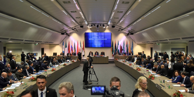 Delegates and media prepare ahead of the 171st Organization of Petroleum Exporting Countries (OPEC) meeting in Vienna, Austria, on Wednesday, Nov. 30, 2016. OPEC will reach an agreement, Iranian Oil Minister Bijan Namdar Zangeneh said after a breakfast meeting with other ministers in the city on Wednesday. Photographer: Akos Stiller/Bloomberg via Getty Images
