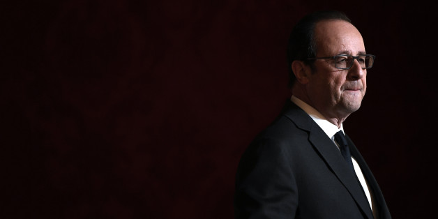 French President Francois Hollande delivers a speech after awarding the Legion of Honour (Legion d'Honneur) and the National Order of Merit (Ordre National du Merite) to Olympic and Paralympic athletes at the Elysee Presidential Palace in Paris on December 1, 2016. / AFP / POOL / Lionel BONAVENTURE (Photo credit should read LIONEL BONAVENTURE/AFP/Getty Images)