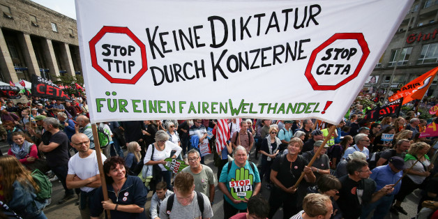 Demonstration gegen Ceta und TTIP im Juni 2016 in Stuttgart