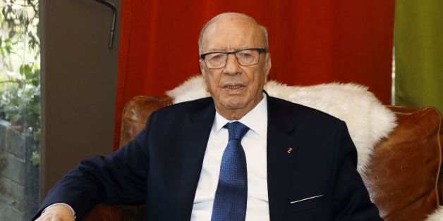 Tunisia's President Beji Caid Essebsi is pictured prior to a lunch with the Cercle des Medias association on December 2, 2016 in Paris. / AFP / PATRICK KOVARIK (Photo credit should read PATRICK KOVARIK/AFP/Getty Images)
