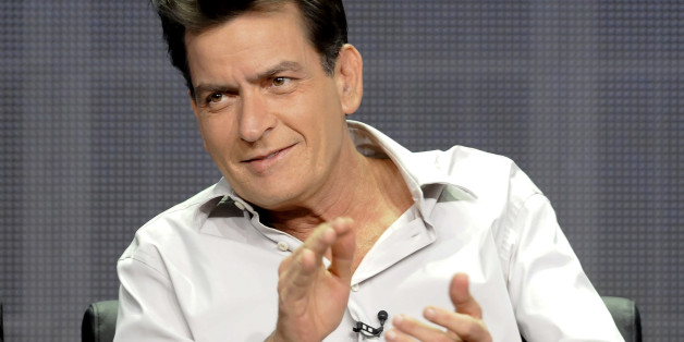 Actor Charlie Sheen from the FX show "Anger Management" takes part in a panel discussion at the FX Networks session of the 2012 Television Critics Association Summer Press Tour in Beverly Hills, California, July 28, 2012. REUTERS/Gus Ruelas (UNITED STATES - Tags: ENTERTAINMENT)