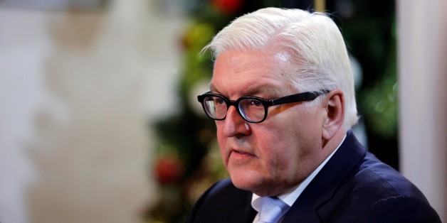 BEIRUT, LEBANON - DECEMBER 02: German Foreign Minister Frank Walter Steinmeier attends a joint press conference with Lebanese Foreign Minister Gebran Bassil after their meeting in Beirut, Lebanon on December 02, 2016. (Photo by Ratib Al Safadi/Anadolu Agency/Getty Images)