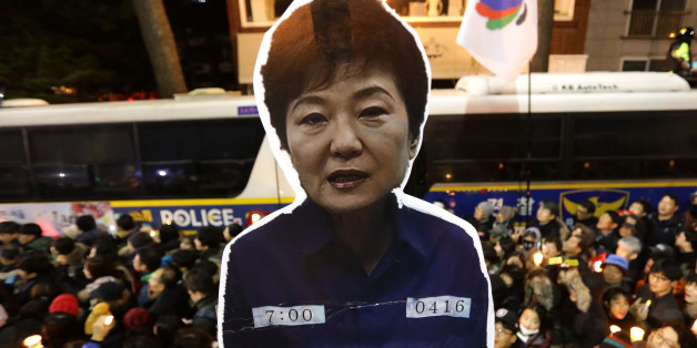 SEOUL, SOUTH KOREA - DECEMBER 03: Protesters gather and occupy major streets in the city center for a rally against South Korean President Park Geun-hye on December 3, 2016 in Seoul, South Korea. Park addressed to the nation this week that she would leave it to the Parliament to decide if she should step down from her presidency after her friend Choi Soon-sil was charged with corrupt influence over state affairs. (Photo by Chung Sung-Jun/Getty Images)
