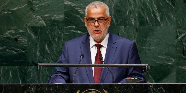 Abdelilah Benkirane, Prime Minister of the Kingdom of Morocco, addresses the 69th United Nations General Assembly at the U.N. headquarters in New York September 25, 2014. REUTERS/Lucas Jackson (UNITED STATES - Tags: POLITICS)