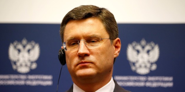 MOSCOW, RUSSIA - NOVEMBER 25: Russian Energy Minister Alexander Novak is seen during his meeting with European Commission Vice President for Energy Union Maros Sefcovic (not seen) at the Russian Ministry of Energy, in Moscow, Russia on November 25, 2016. (Photo by Sefa Karacan/Anadolu Agency/Getty Images)