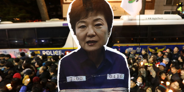 SEOUL, SOUTH KOREA - DECEMBER 03: Protesters gather and occupy major streets in the city center for a rally against South Korean President Park Geun-hye on December 3, 2016 in Seoul, South Korea. Park addressed to the nation this week that she would leave it to the Parliament to decide if she should step down from her presidency after her friend Choi Soon-sil was charged with corrupt influence over state affairs. (Photo by Chung Sung-Jun/Getty Images)