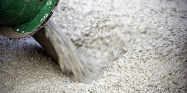 Founding of fundament with beton