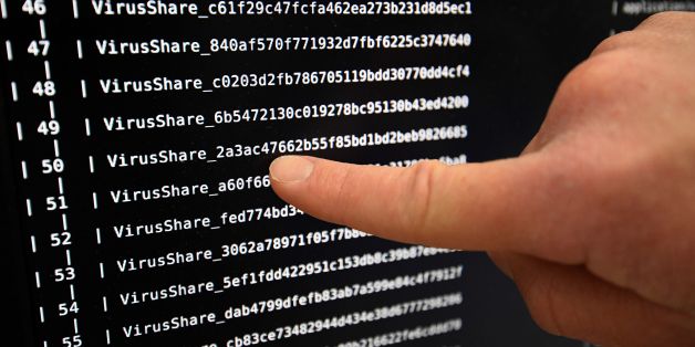 This picture taken on November 3, 2016 shows on a screen viruses list at the LHS (High Security Laboratory) of the INRIA (National Institute for Research in Computer Science and Automation) in Rennes.
Paradise where computer viruses blossom under the watchful eye of scientists, the Laboratory of high security (LHS-PEC) of Rennes is a small fortress from where emerge the first studies on the 'ransomwares', those digital brigands which Dominate the malware market. / AFP / DAMIEN MEYER (Photo credit should read DAMIEN MEYER/AFP/Getty Images)