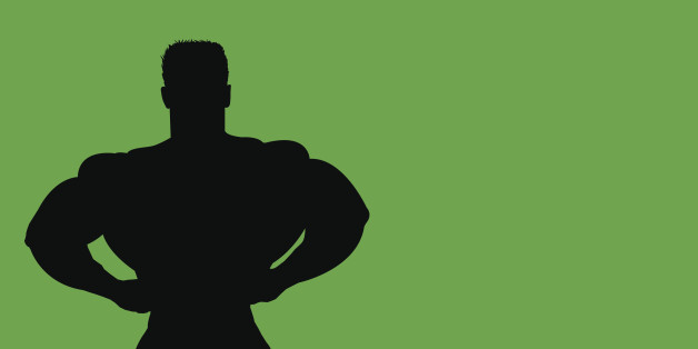 Vector based bodybuilder inspired from Apple ads.