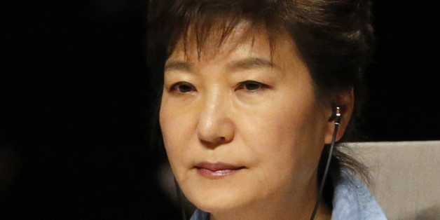 South Korea's President Park Geun-hye attends the opening session of the Nuclear Security Summit (NSS) in The Hague March 24, 2014. The Nuclear Security Summit on March 24-25, aimed at preventing nuclear terrorism, will bring together several world leaders. REUTERS/Yves Herman (NETHERLANDS - Tags: POLITICS)