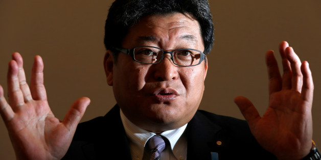 Japan's Deputy Chief Cabinet Secretary Koichi Hagiuda speaks during an interview with Reuters at Prime Minister Shinzo Abe's official residence in Tokyo, Japan, May 24, 2016. To match Interview JAPAN-POLITICS/ REUTERS/Toru Hanai
