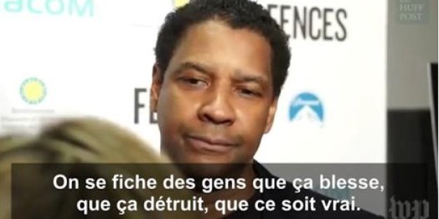 Le coup de gueule de Denzel Washington contre la presse
