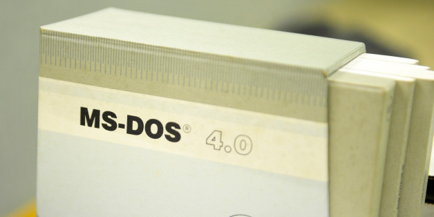 MS-DOS 4.0 computer software sits inside a former regional government nuclear bunker in Ballymena, U.K., on Thursday, Feb. 4, 2016. The property that was opened in 1990 and designed to accommodate over 200 people is being marketed by Lambert Smith Hampton Ltd.. Photographer: Aidan Crawley/Bloomberg via Getty Images