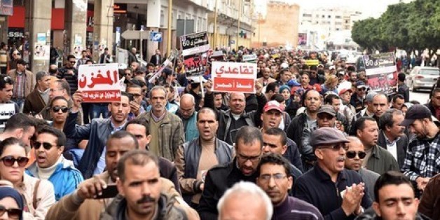 Marche de protestation à Rabat contre la réforme des retraites