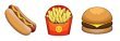 hot dog emojis