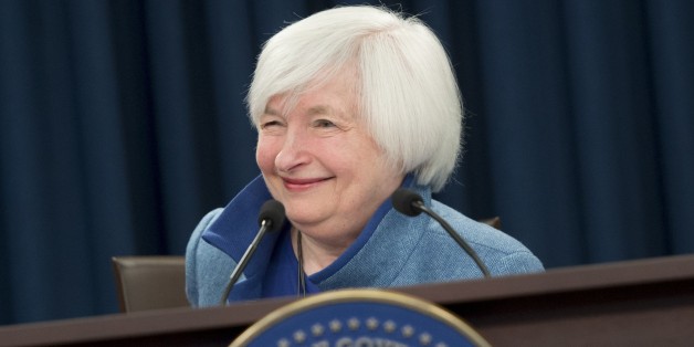 Federal Reserve Chair Janet Yellen speaks during a press conference following the announcement that the Fed will raise interest rates, in Washington, DC, December 14, 2016.The US Federal Reserve on Wednesday raised the benchmark interest rate by a quarter percentage point as expected, citing an improving economy, after its first policy meeting since President-elect Donald Trump's election victory. / AFP / SAUL LOEB (Photo credit should read SAUL LOEB/AFP/Getty Images)