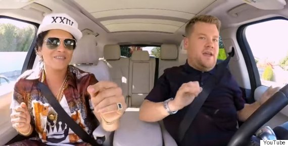 Bruno Mars And James Corden Are Perfect For Each Other On Carpool