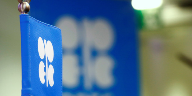 The OPEC flag and the OPEC logo are seen before a news conference in Vienna, Austria, October 24, 2016. REUTERS/Leonhard Foeger