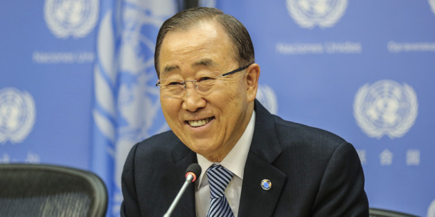 NEW YORK, NY - DECEMBER 16: Secretary-General of the United Nations, Ban Ki-Moon speaks to the audience during a closing press conference at the UN headquarters on December 16, 2016 in New York, New York. Ban Ki-Moon took office on 1 January 2007. His first term expired on 31 December 2011 and was re-elected, unopposed, to a second term on 21 June 2011. António Guterres was appointed by the General Assembly on 13 October 2016 to be his successor. (Photo by William Volcov/BrazilPhotoPress/Lati