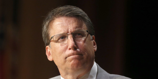 North Carolina Gov. Pat McCrory listens to a question from Tim Boyum during a question and answer session at the N.C. Chamber Annual Government Affairs Conference at the N.C. Museum of History in Raleigh, N.C., on Wednesday, May 4, 2016. (Ethan Hyman/Raleigh News & Observer/TNS via Getty Images)