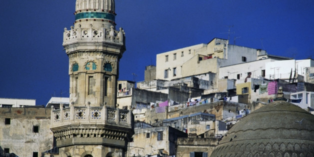 Ketchaoua or Ketchawa mosque, 1612, with the Kasbah in the background (Unesco World Heritage List, 1992), Algeria.