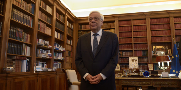Greece's former Finance Minister and newly appointed Governor of Bank of Greece Yannis Stournaras arrives for a parliamentary committee meeting in Athens, June 25, 2014. REUTERS/Alkis Konstantinidis (GREECE - Tags: POLITICS BUSINESS)