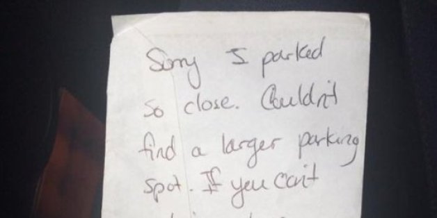 Dieser Brief auf dem parkenden Auto gibt dir den Glauben an die Menschheit zurück