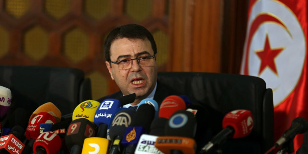 Tunisia's Interior Minister Hedi Majdoub speaks during a news conference in Tunis, Tunisia December 19, 2016. REUTERS/Zoubeir Souissi