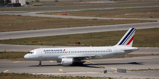 An Air France plane is seen on the tarmac at the Marseille-Provence airport in Marignane on the first day of a strike by Air France stewards, France, July 27, 2016. REUTERS/Philippe Laurenson