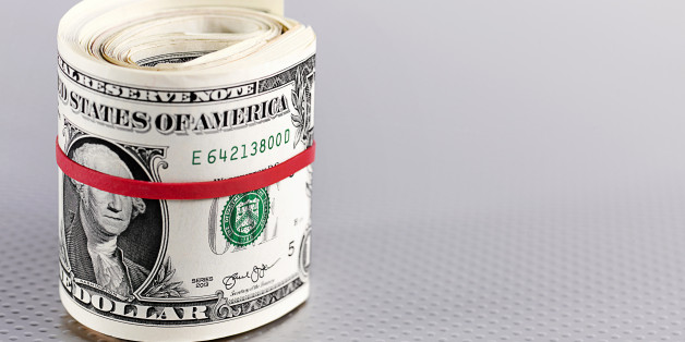 Roll of dollar bills