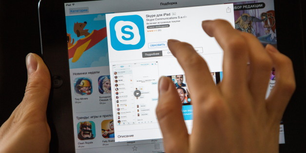 OMSK, RUSSIA - OCTOBER 4, 2016: The Skype application. Russian companies have started searching the ways to decode conversations in WhatsApp, Viber, Facebook Messenger, Telegram and Skype applications. The decoding is required to implement Yarovaya's package, counter-terrorist laws proposed by Russian State Duma member Irina Yarovaya and Russian Federation Council member Viktor Ozerov and signed by Russian President Vladimir Putin in July 2016. Dmitry Feoktistov/TASS (Photo by Dmitry Feoktistov\