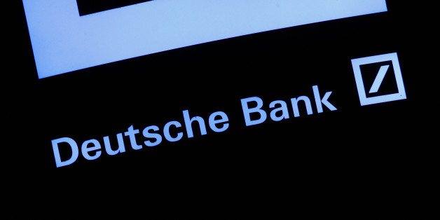 POLAND, Bydgoszcz, November 25 2016. A sign is seen at a branch of the Deutsche bank on Friday evening. Daily life in Poland during heavy mist that has been plaguing the country for several days. (Photo by Jaap Arriens/NurPhoto via Getty Images)