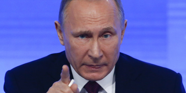 Russian President Vladimir Putin speaks during his annual end-of-year news conference in Moscow, Russia, December 23, 2016. REUTERS/Sergei Karpukhin
