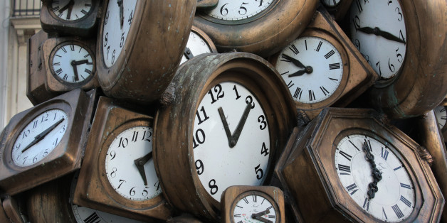 THIS IMAGE IS BINNED
A mass of clocks show random time on the 1985 sculture âLâHeure de Tousâ (Everyoneâs Time) by French artist Arman displayed outside the Saint Lazare train station in Paris, February 23, 2016. REUTERS/Mal Langsdon