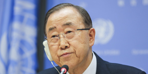 NEW YORK, NY - DECEMBER 16: Secretary-General of the United Nations, Ban Ki-Moon speaks to the audience during a closing press conference at the UN headquarters on December 16, 2016 in New York, New York. Ban Ki-Moon took office on 1 January 2007. His first term expired on 31 December 2011 and was re-elected, unopposed, to a second term on 21 June 2011. António Guterres was appointed by the General Assembly on 13 October 2016 to be his successor. (Photo by William Volcov/BrazilPhotoPress/LatinContent/Getty Images)
