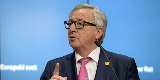 European Union Commission President Jean-Claude Juncker talks to the media at the end of a European Union Summit held at the EU Council building in Brussels on December 15, 2016. / AFP / THIERRY CHARLIER (Photo credit should read THIERRY CHARLIER/AFP/Getty Images)
