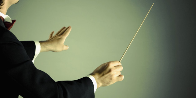 Conductor with baton