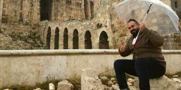 Karam Shaker vor der Zitadelle in Aleppo