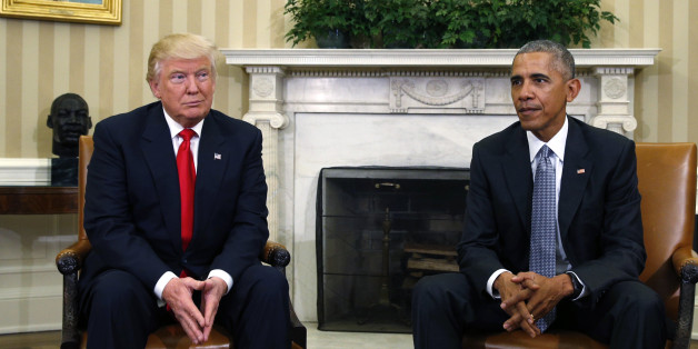 Der designierte US-Präsident Donald Trump und Amtsinhaber Barack Obama am 10. November 2016 im Weißen Haus in Washington
