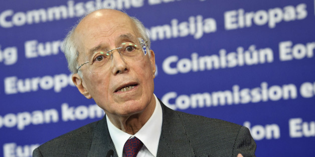 Tunisia's Foreign Minister Ahmed Ounaies speaks at a news conference following a meeting with European Union's High Representative for Foreign Affairs and Security Policy Catherine Ashton at the European Commission headquarters in Brussels February 2, 2011. REUTERS/Wiktor Dabkowski (BELGIUM - Tags: POLITICS)
