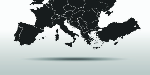 vector map of the Europe.