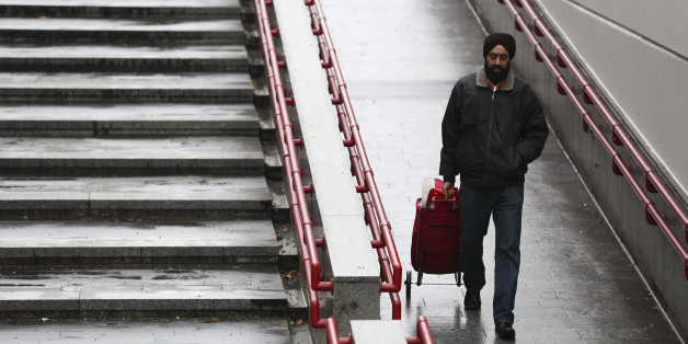 VIENNA, AUSTRIA - DECEMBER 01: A man wearing turban walks on the street on December 1, 2016 in Vienna, Austria. Polls indicate that right-wing populist presidential candidate Norbert Hofer has a strong chance of winning presidential elections scheduled for December 4. Hofer has in his campaign rhetoric warned of criminal immigrants and stated that Islam shall not be a part of Austria. He has also courted right-wing media and openly worn the cornflower, an early-20th century symbol of a pan-German empire. Two leading members of his party, the Austria Freedom Party (FPOe), have past ties to neo-Nazi groups and the party includes supporters who advocate the return of South Tyrol, which became part of Italy after World War I. (Photo by Alex Domanski/Getty Images)