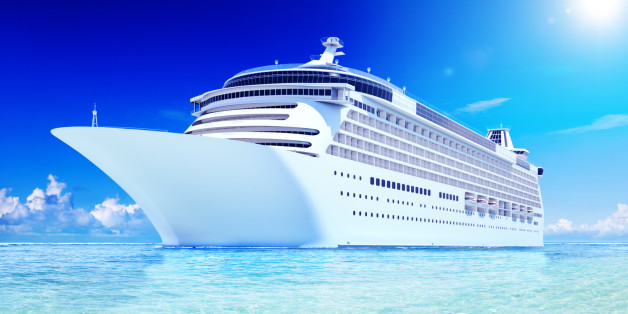 3D Cruise Destination Ocean Summer Island Concept